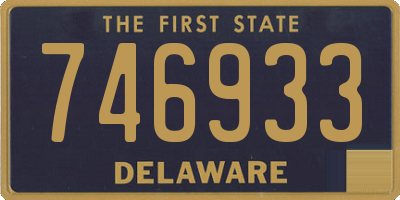 DE license plate 746933
