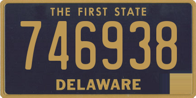 DE license plate 746938