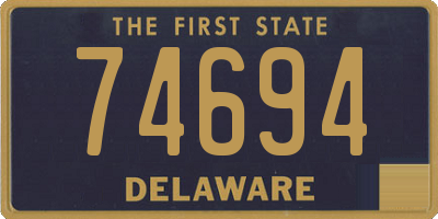 DE license plate 74694