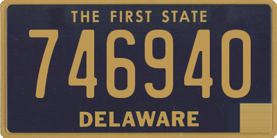 DE license plate 746940