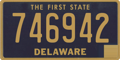 DE license plate 746942