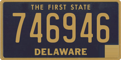 DE license plate 746946