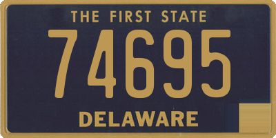DE license plate 74695