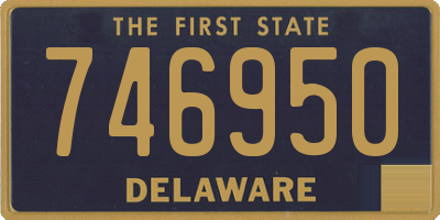 DE license plate 746950