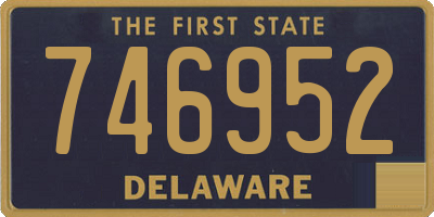 DE license plate 746952