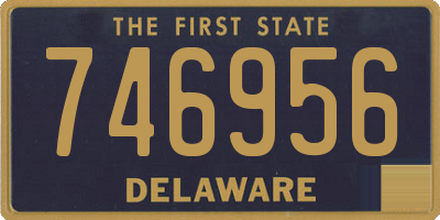DE license plate 746956