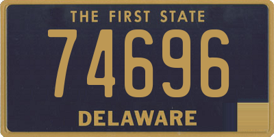 DE license plate 74696