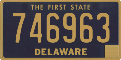 DE license plate 746963