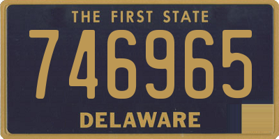 DE license plate 746965