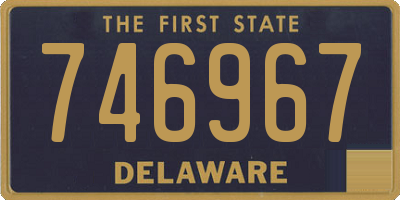 DE license plate 746967