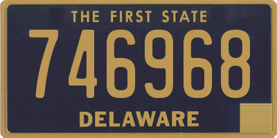DE license plate 746968
