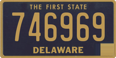 DE license plate 746969