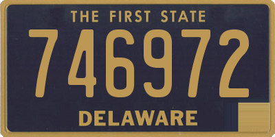 DE license plate 746972