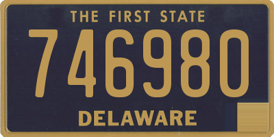 DE license plate 746980