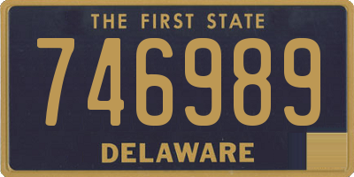 DE license plate 746989
