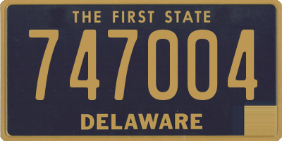 DE license plate 747004