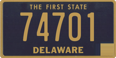 DE license plate 74701