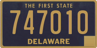 DE license plate 747010