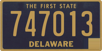 DE license plate 747013