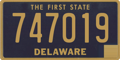 DE license plate 747019