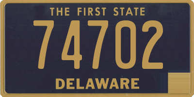 DE license plate 74702