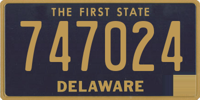 DE license plate 747024