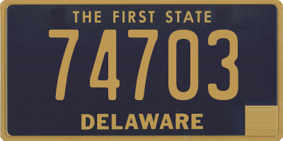 DE license plate 74703