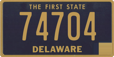 DE license plate 74704