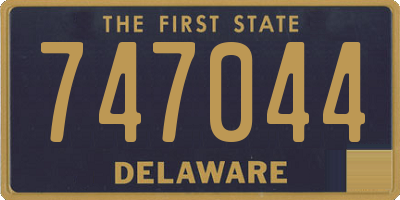 DE license plate 747044