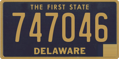 DE license plate 747046