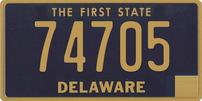 DE license plate 74705