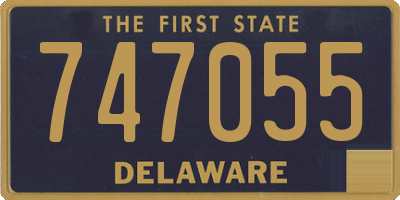 DE license plate 747055