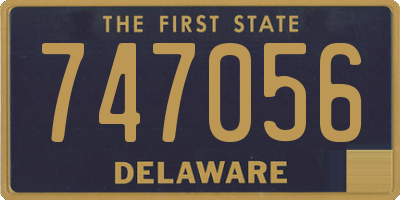 DE license plate 747056