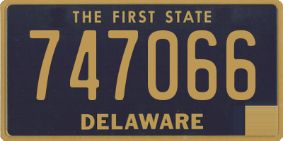 DE license plate 747066