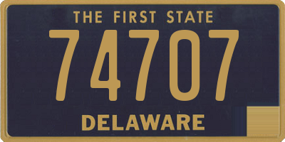 DE license plate 74707