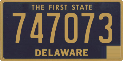 DE license plate 747073