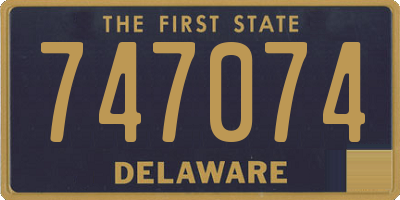 DE license plate 747074