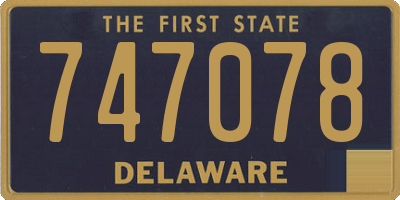 DE license plate 747078
