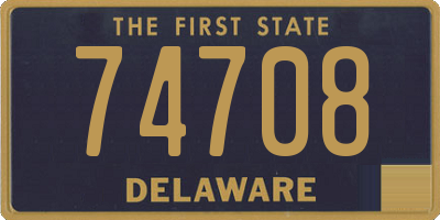 DE license plate 74708
