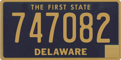 DE license plate 747082