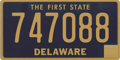 DE license plate 747088