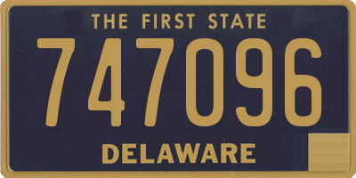 DE license plate 747096