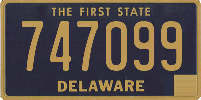 DE license plate 747099