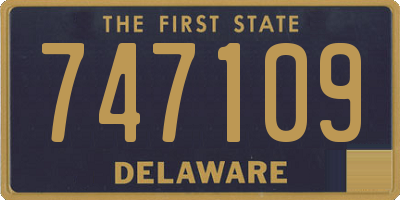 DE license plate 747109
