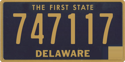 DE license plate 747117