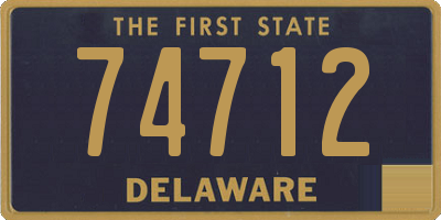 DE license plate 74712