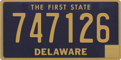 DE license plate 747126