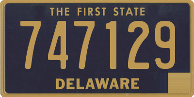 DE license plate 747129