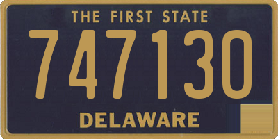 DE license plate 747130