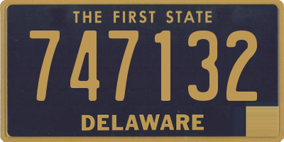 DE license plate 747132